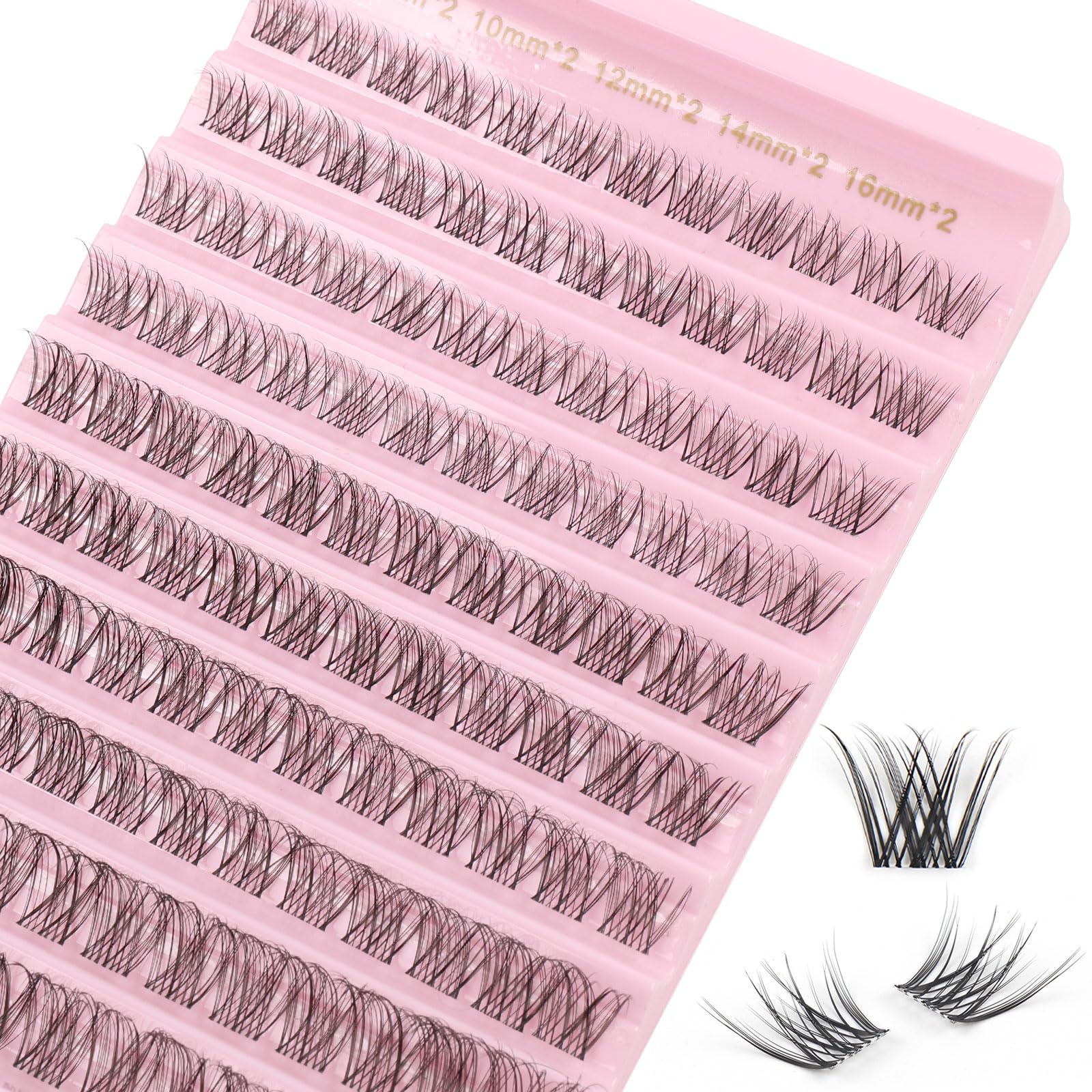 Kit Extension Cils Individuel 190PCS Kit Faux Cils Naturel Avec Lash Bond et Seal Applicateur 30D 40D Cils Extension de Cils Professionnel 8-16mm Mix kit extension de cils complet debutant